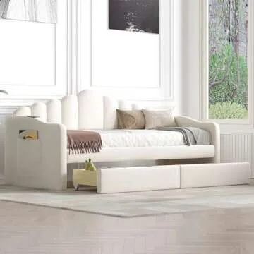Stylish HomSof Twin Size Daybed with Storage & USB