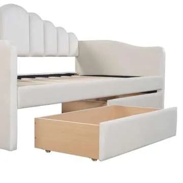 Stylish HomSof Twin Size Daybed with Storage & USB
