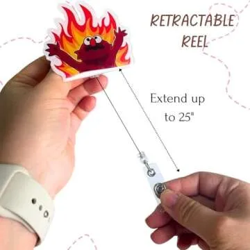 Festive 3PC Christmas Badge Reels for Nurses - Fun ID Holders