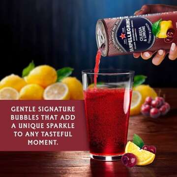 Sanpellegrino Italian Sparkling Drink Ciliegia and Limone, Sparkling Cherry and Lemon Beverage, 24 Pack