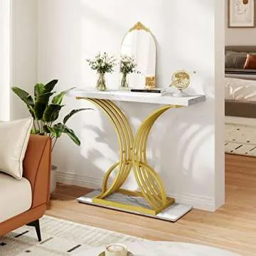 Stylish YITAHOME Gold Console Table for Modern Living