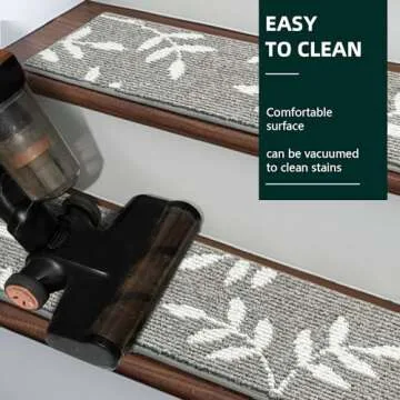 TANVILL Non-Slip Stair Treads for Indoor Wooden Steps