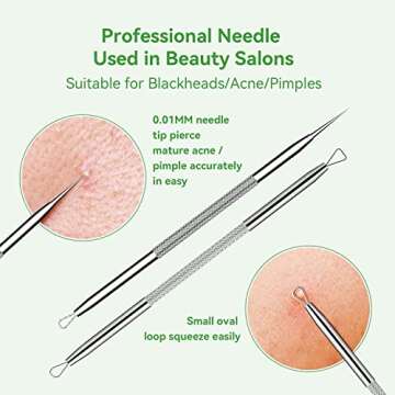 5 Pcs Pimple Popper Tool Kit for Clear Skin Solutions