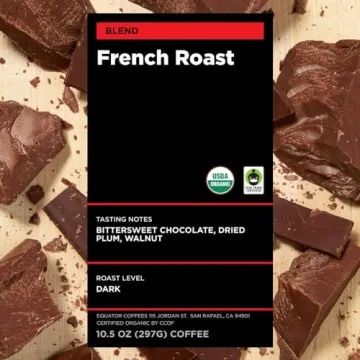 Organic Fair Trade French Roast Coffee Equator Rich Flavor