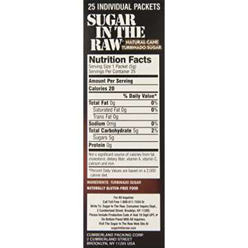 Sugar In The Raw Natural Turbinado Sugar 4 OZ Packs