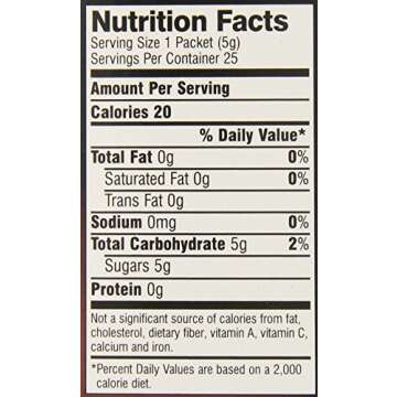 Sugar In The Raw Natural Turbinado Sugar 4 OZ Packs