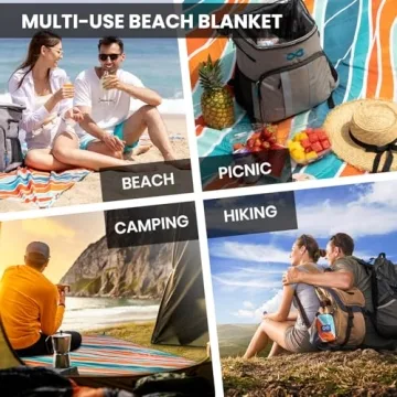Waterproof Sandproof Beach Blanket by Everlasting Comfort