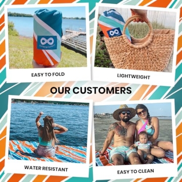 Waterproof Sandproof Beach Blanket by Everlasting Comfort