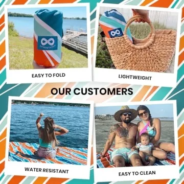 Waterproof Sandproof Beach Blanket by Everlasting Comfort