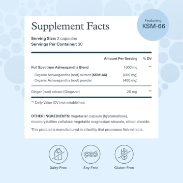 Youtheory Ashwagandha - Stress Support - 60 Capsules