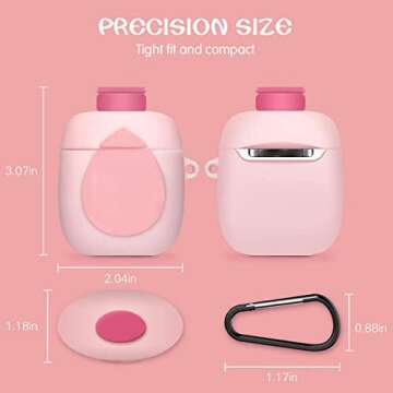 Pink Case for Silicone Airpods, Alquar Cute Cartoon 3D Funny Character Designer Airpods Case for Girls Women, Fashion Stylish Cool Cover Airpod 2/1 Case Skin with Keychain -Baby Lotion