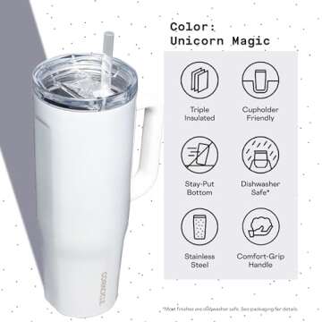 Corkcicle Cruiser Tumbler 40 oz - Unicorn Magic Style