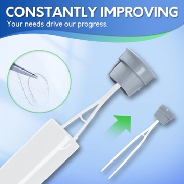 Stylish BOOMJOY Toilet Brush Set with Holder and Tweezers