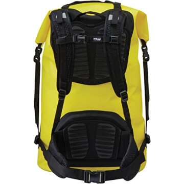 SealLine Black Canyon Waterproof Dry Pack with Waist Belt Support, Yellow, 115-Liter