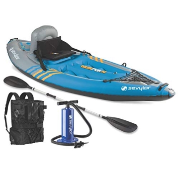 Sevylor K1 Inflatable Kayak 1-Person Lightweight Adventure