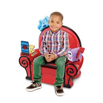 LeapFrog Blues Clues Play & Learn Thinking Chair, Interactive Toddler Toy with Phrases, Sounds & Music, Educational Toy with Games and Activities, Toddler Musical Toy for Pretend Play, Ages 2 Years +