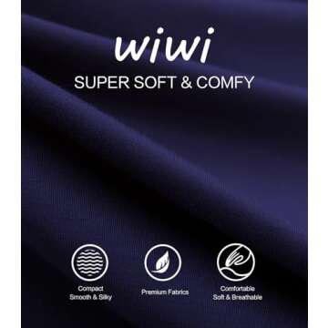 WiWi Mens Bamboo Viscose Pajama Pants Soft Lounge Bottoms and Tall Sweatpants Sleep Pant with PocketS-4X, Navy, Small