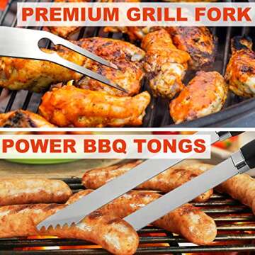 Complete 21PCS BBQ Tool Set with Aluminum Case