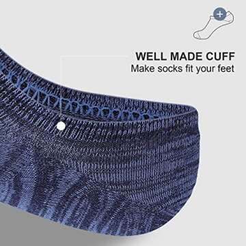 wernies Men No Show Socks - Comfortable Cotton Low Cut