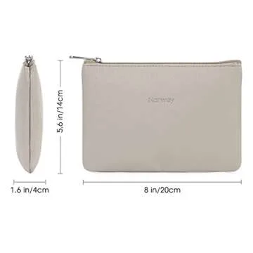 Narwey Small Makeup Bag for Travel and Everyday Use