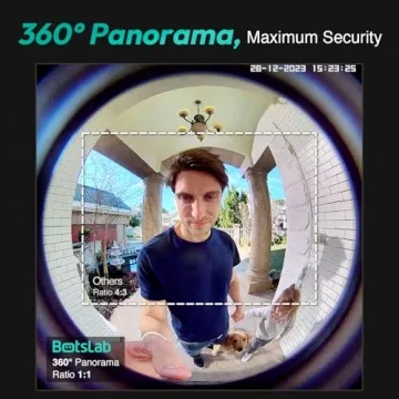 BOTSLAB Video Doorbell Camera with 5MP and 180° View
