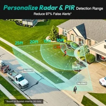 BOTSLAB Video Doorbell Camera with 5MP and 180° View