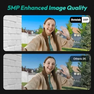BOTSLAB Video Doorbell Camera with 5MP and 180° View