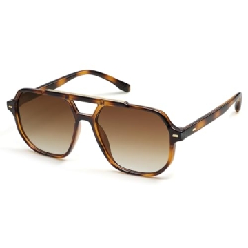 SOJOS Polarized Retro Aviator Sunglasses - Stylish UV Protection