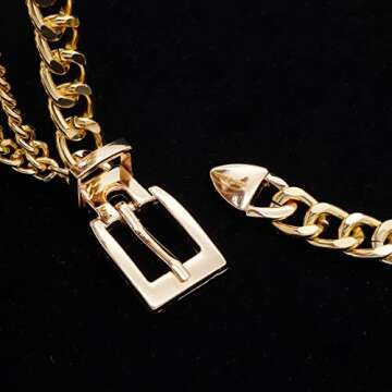 Suyi Gold Chain Belt for Women Plus Size Versatile Style