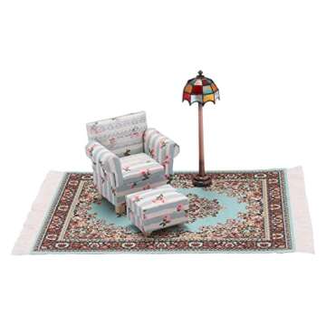 Mini Dollhouse Tiffany Lamp | LED Lighting for Decor