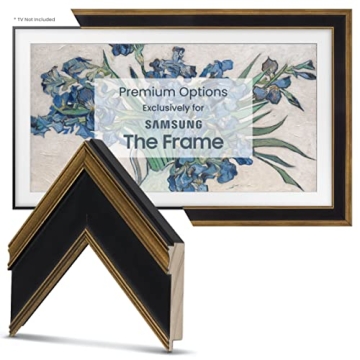 Frame My TV Deco TV Frames - Antique Gold & Black for Samsung The Frame TV