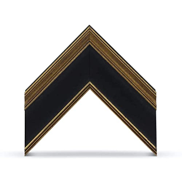 Antique Gold Black Deco TV Frames for Samsung Frame TV