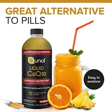 Qunol Liquid CoQ10 100mg for Heart Health & Energy