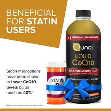 Qunol Liquid CoQ10 100mg for Heart Health & Energy