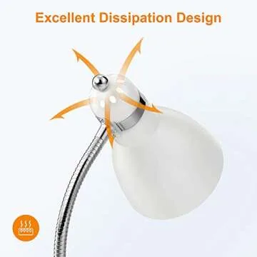 LEPOWER Floor Lamp - Adjustable Gooseneck With Heavy Base