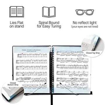 MECCALINE Sheet Music Folder - Stylish 80 Pages Organizer