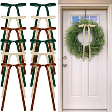 Elegant Velvet Bows for Christmas and Celebrations