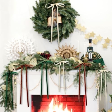 Elegant Velvet Bows for Christmas and Celebrations