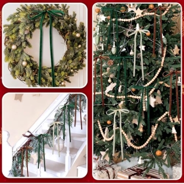 Elegant Velvet Bows for Christmas and Celebrations