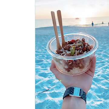 Natural Bamboo To Go Travel Cutlery Set- Washable Reusable Utensils, 7.5 inch Bamboo Spoon Fork Knife with Metal Straw, Cleaning Brush Carry Pouch, Eco-Friendly Camping Flatware Kit