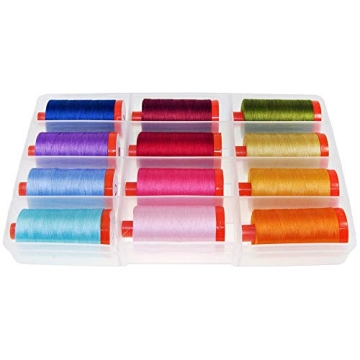 Aurifil Thread Set by Pat Sloan - 12 Vibrant Colors