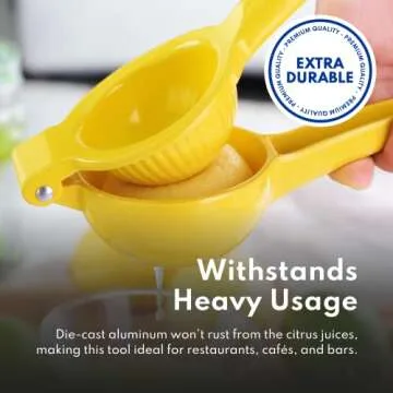 Durable Aluminum Lemon Squeezer for Effortless Juicing