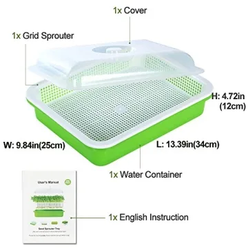 LeJoy Garden Seed Sprouter Tray Easy BPA Free Healthy Grower