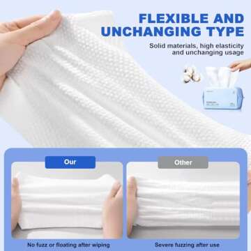 100 Count Facial Towels - Soft Cotton Wipes for Skincare
