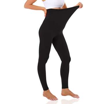 Foucome 3 Pack Women's Maternity Leggings Over The Belly Pregnancy Active Workout Yoga Tights Pants ...