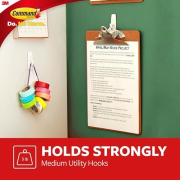 Command Utility Hooks for Easy Damage-Free Hanging Solutions