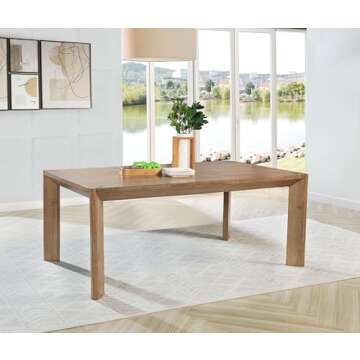 Coaster Home Furnishings Bruner 72-inch Rectangular Wood Dining Table Natural Brown