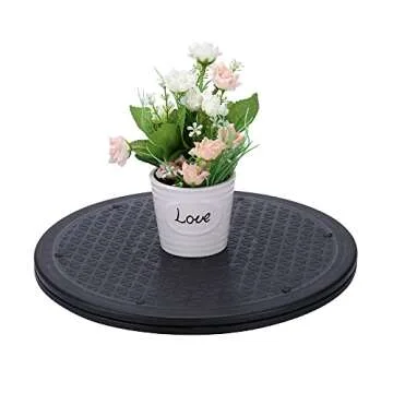 Aketek 12 Inch Heavy Duty Rotating Swivel Steel Ball Bearings Stand Monitor/TV/Turntable/Lazy