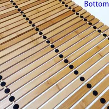 HJJKKH Bath Mat Lightweight Bamboo Shower Essential