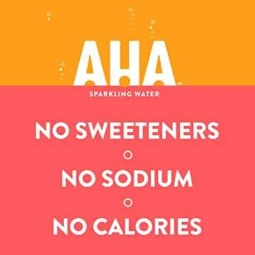 AHA Sparkling Water, Orange Grapefruit, 12 Fl Oz Cans, 8 Pack
